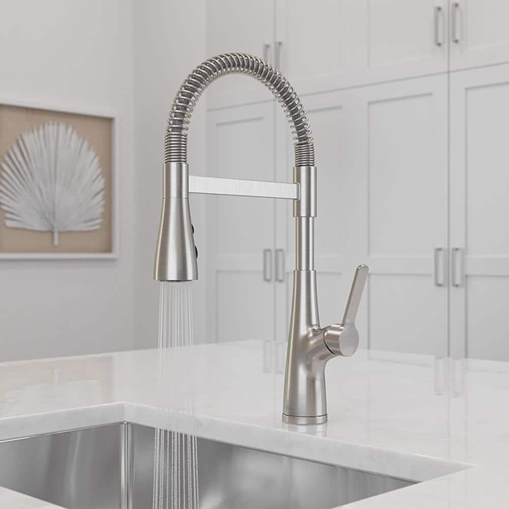 Pfister LG529NECS Neera Culinary Look Pull Down Single Handle Kitchen Faucet