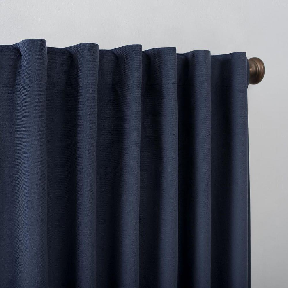 Sun Zero Velvet Noise Reducing Thermal Extreme 100% Blackout Back Tab Curtain Panel