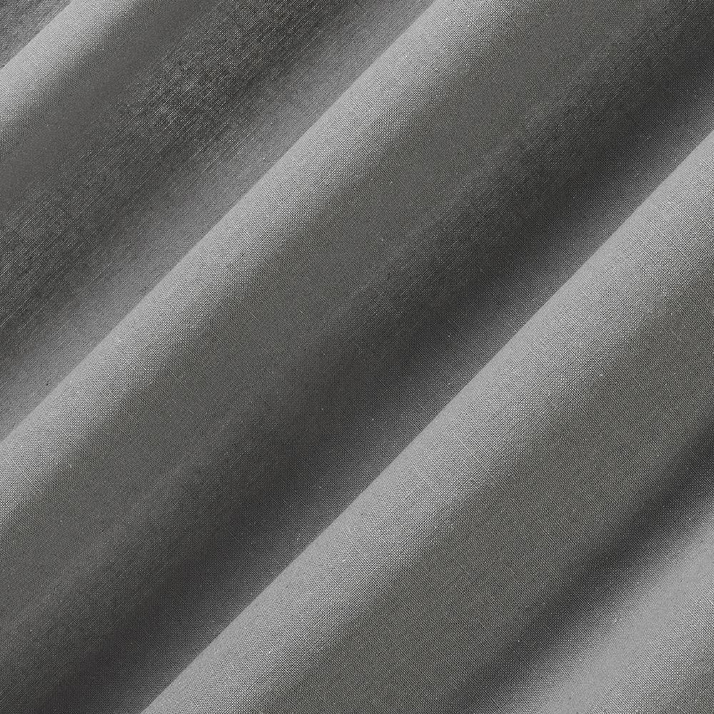 40"x63" Archaeo Light Filtering Cotton Blend Button Tab Top Curtain Panel Gray: Transitional Indoor Curtain