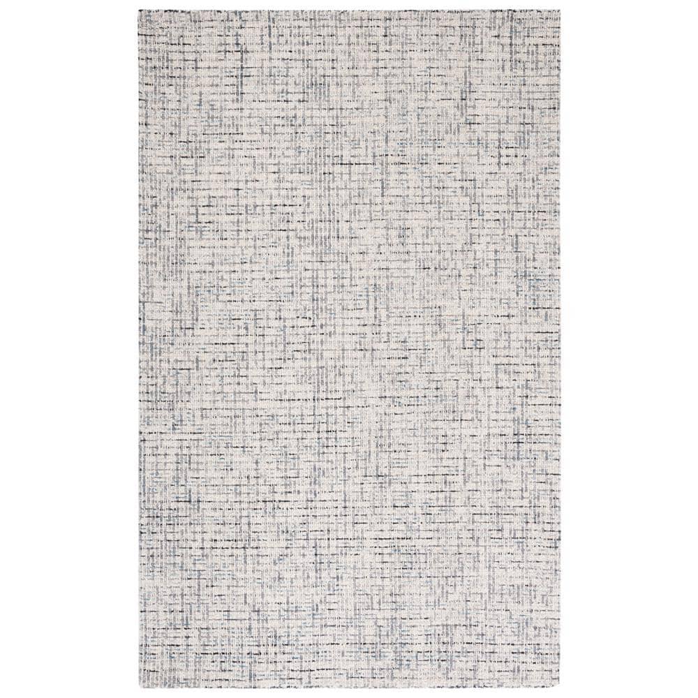 Abstract ABT468 Handmade Indoor Area Rug - Gray/Ivory - 6'x9' - Safavieh