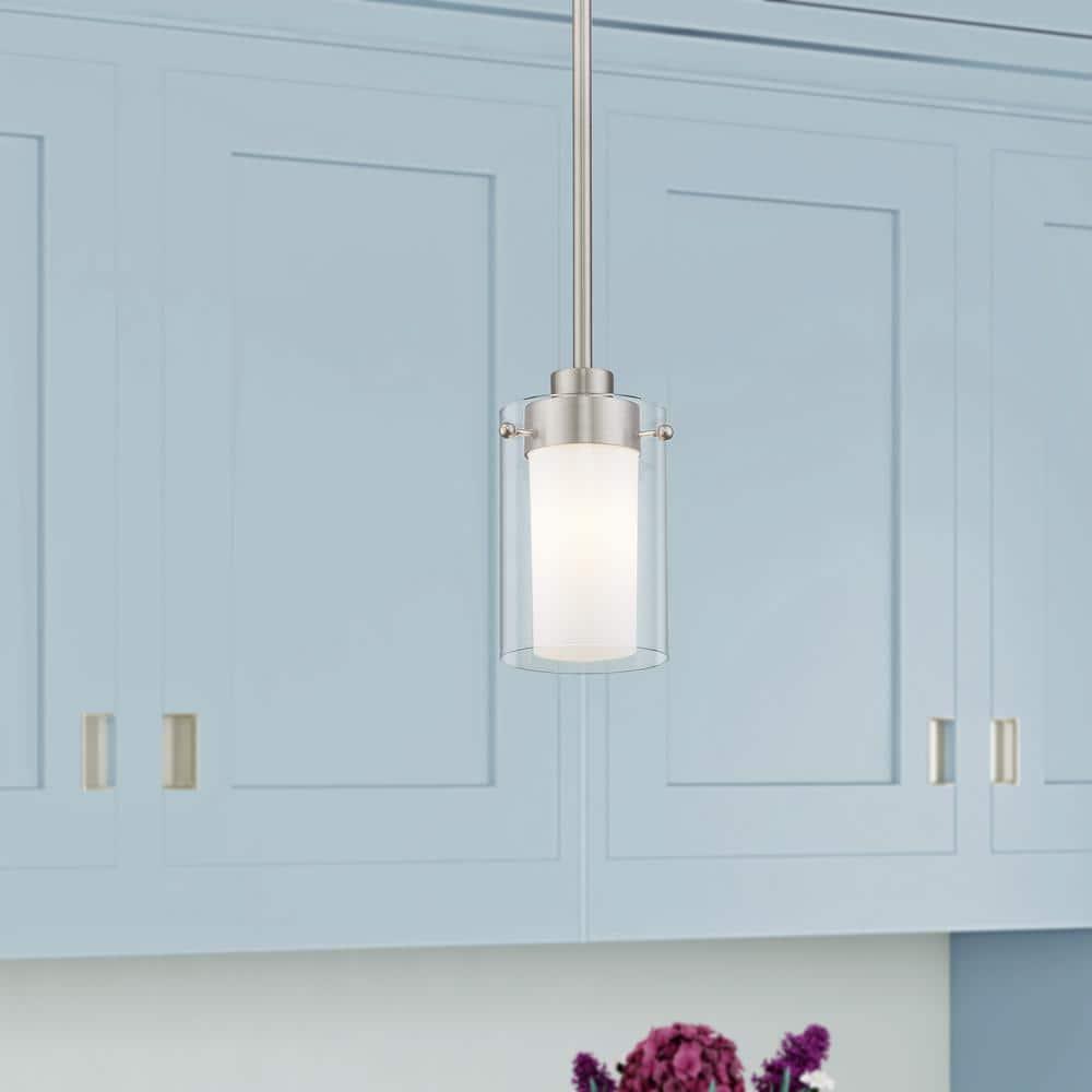 1540-91-Livex Lighting-Manhattan - 1 Light Mini Pendant in Contemporary Style - 5 Inches wide by 8 Inches high     -Traditional Installation