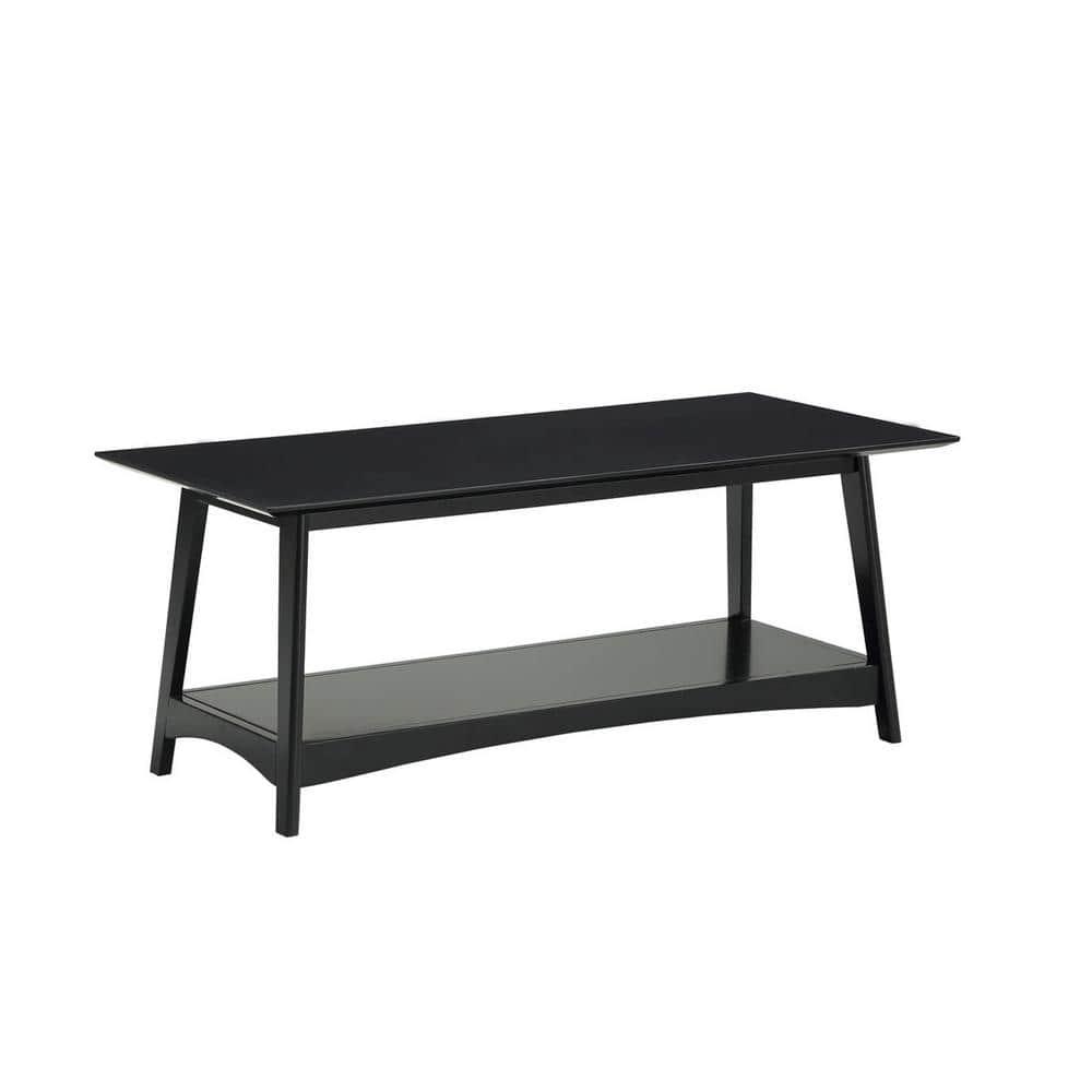 Convenience Concepts Alpine Coffee Table with Shelf, Black