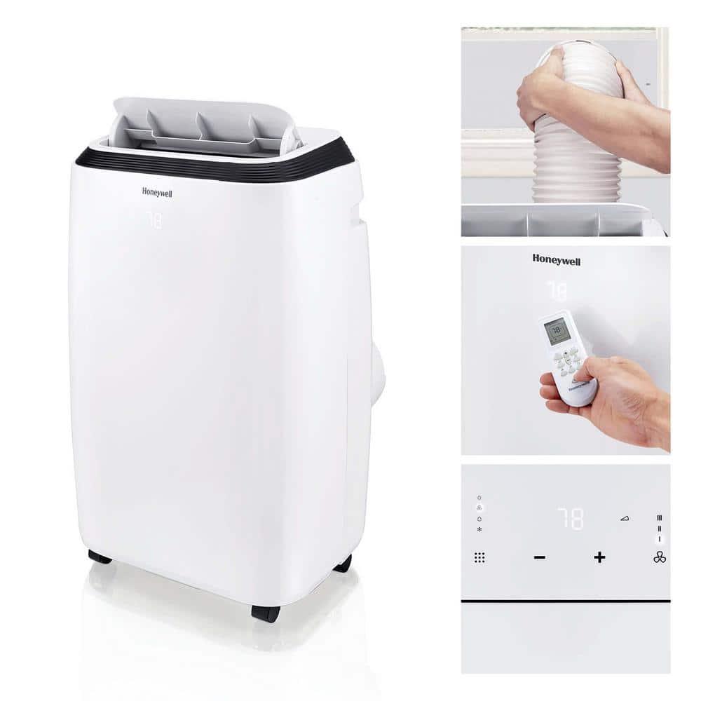 Honeywell 8,000 BTU DOE Portable Air Conditioner, 115V, for up to 500 Sq. Ft. in White