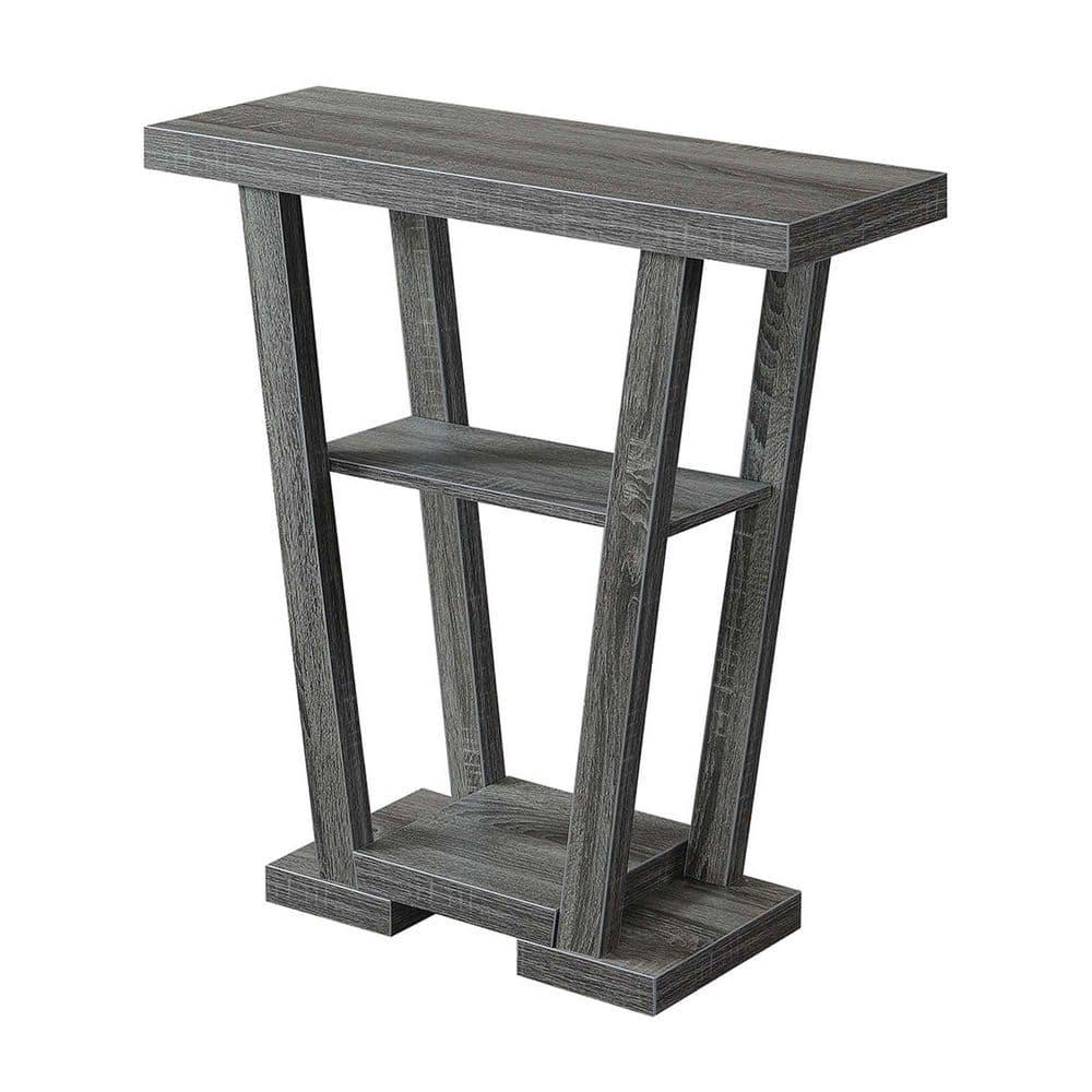 Convenience Concepts Newport V Console Table, Gray