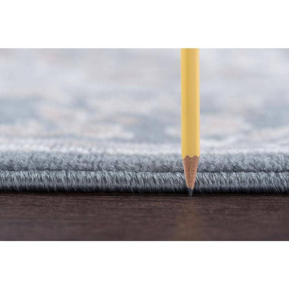 Tayse Madison Area Rug MDN3609 Traditional Gray Garland Repeat 2' x 3' Rectangle