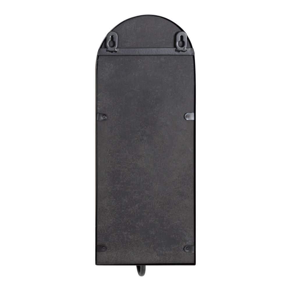 Kate and Laurel Ezerin Arch Metal Wall Sconce, 6x5x16, Black