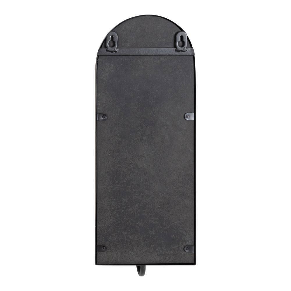 Kate and Laurel Ezerin Arch Metal Wall Sconce, 6x5x16, Black