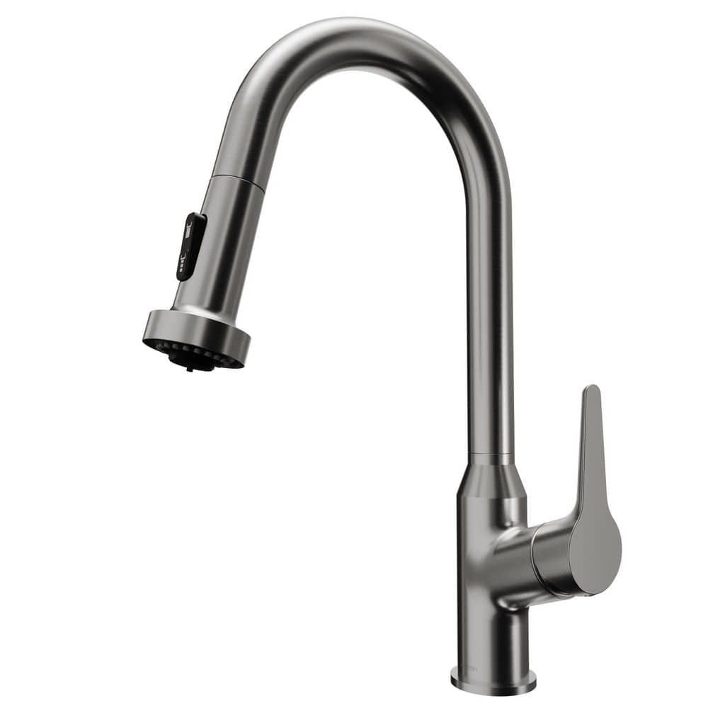 Karran Karran Scottsdale Single Handle Pull Down Sprayer Kitchen Faucet KKF250SS