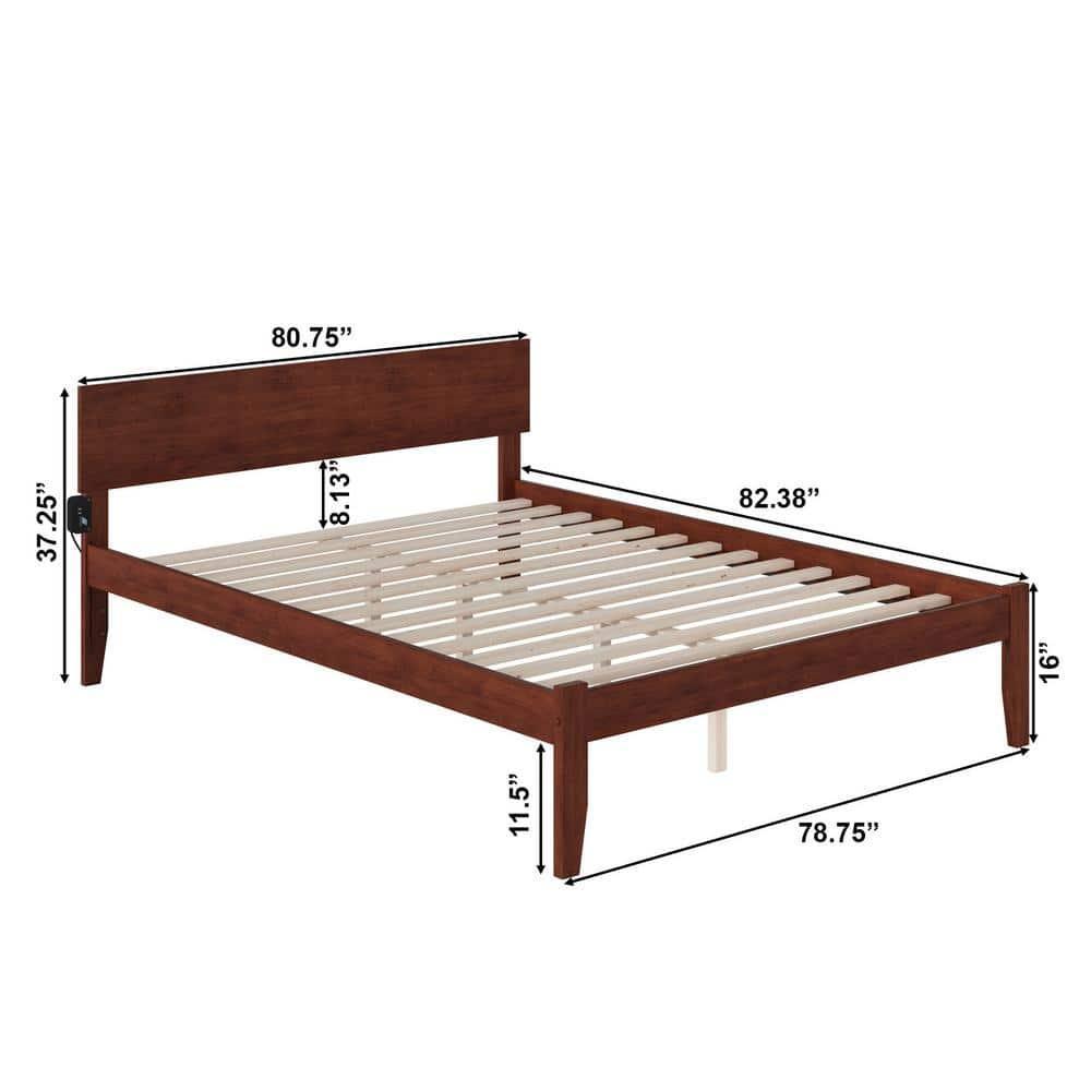 Orlando Bed - Antique Walnut - King