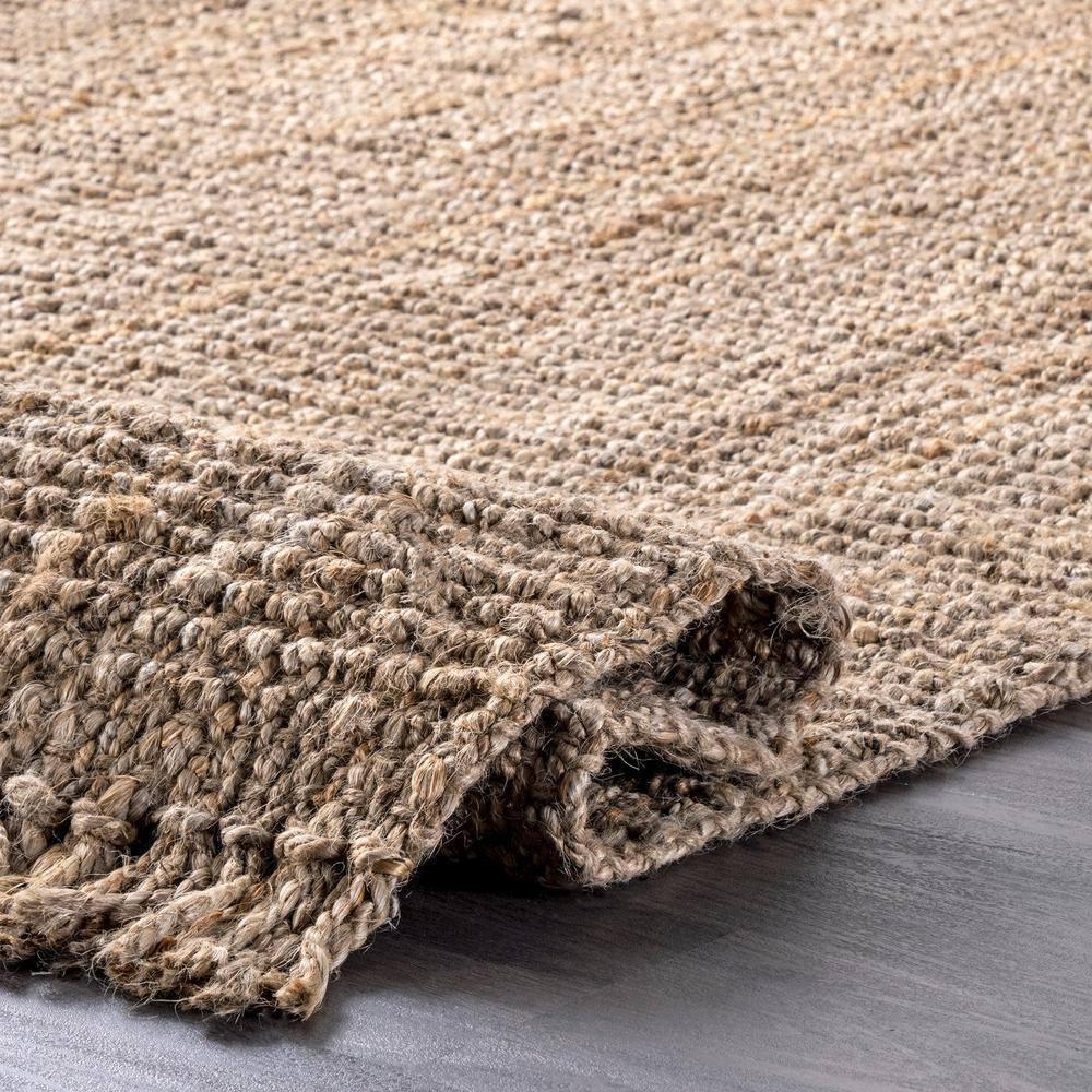 nuLOOM Daniela Chunky Jute Natural 4' x 6' Farmhouse Area Rug