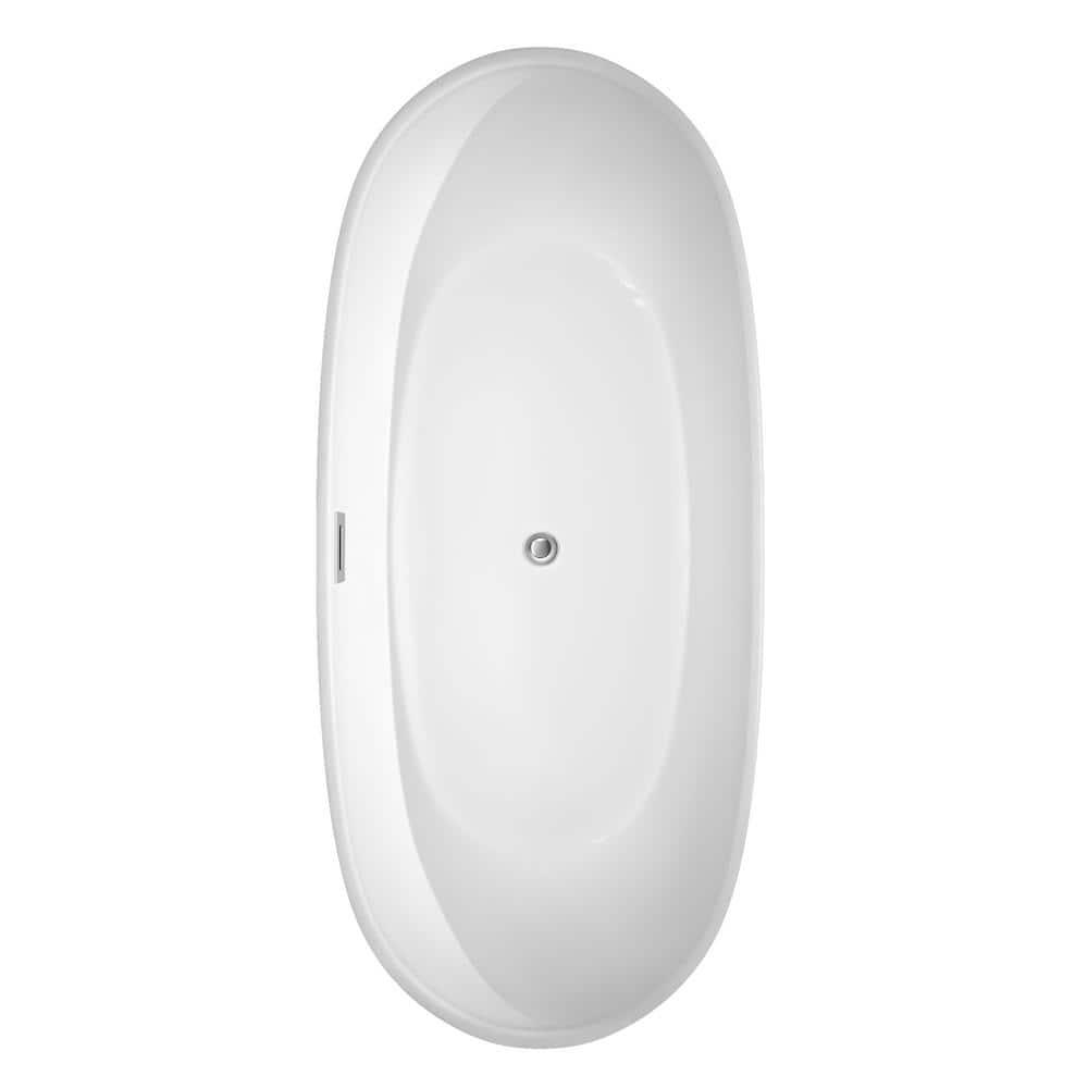 Rebecca 70'' x 32'' Freestanding Soaking Acrylic Bathtub