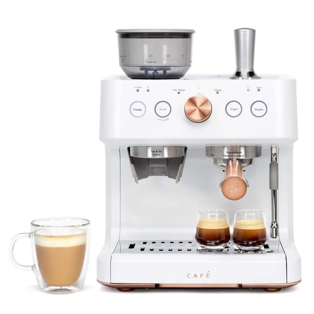 Café ™ Matte White Bellissimo Semi-Automatic Espresso Machine
