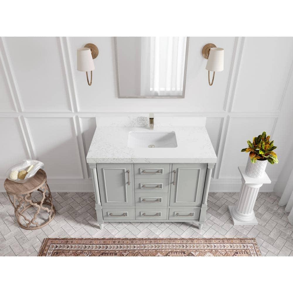 Willow Collections Aberdeen 42'' Single Bathroom Vanity with Quartz Top