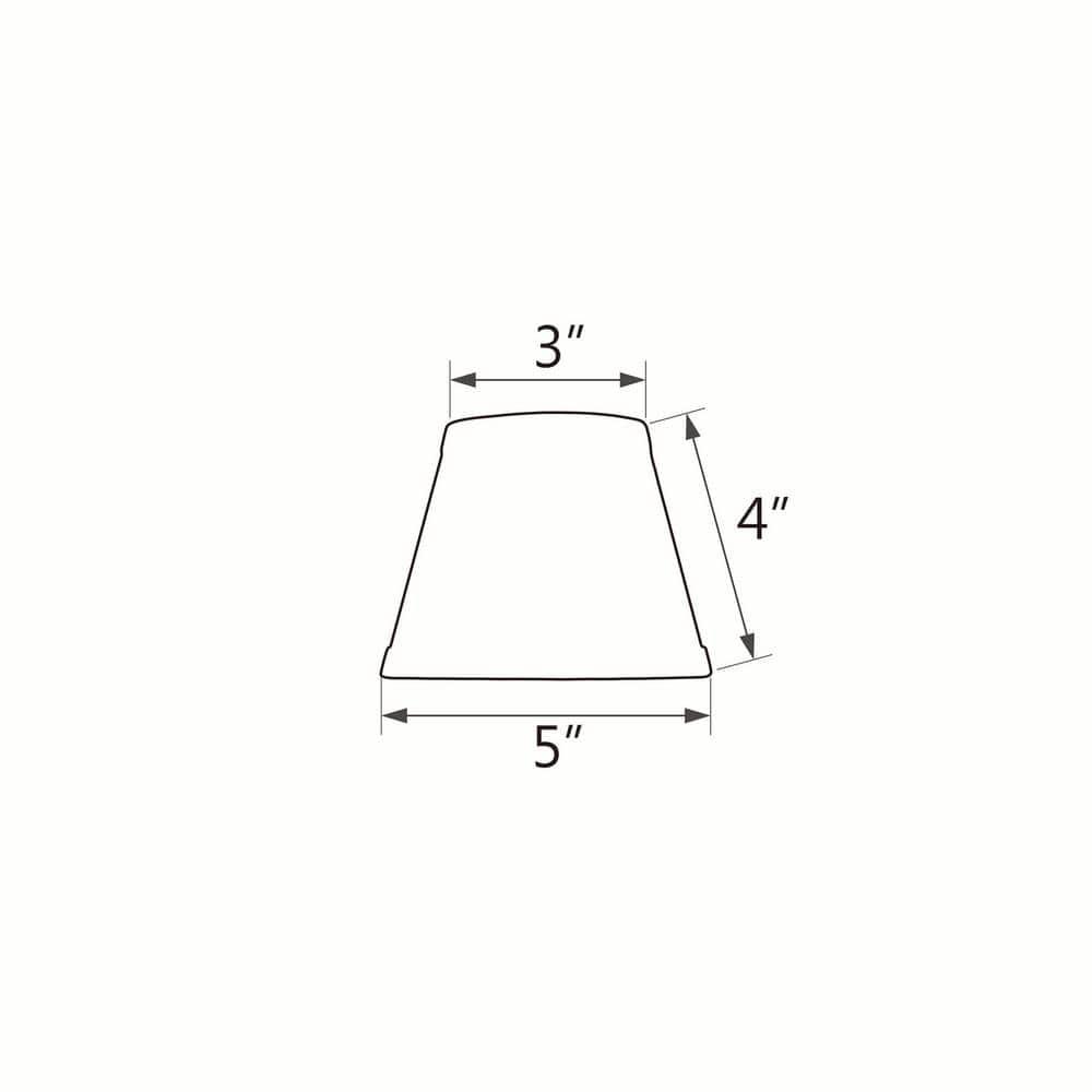 Aspen Creative Corporation 5'' Linen Empire Candelabra Shade (Set of 6)