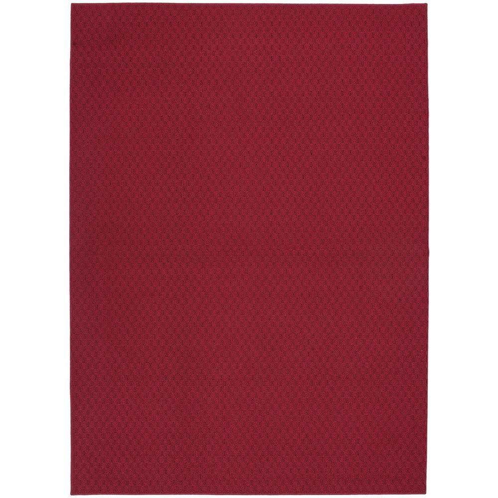 Garland Rug Town Square Polypropylene Chili Red Indoor Area Rug, 8' x 10'