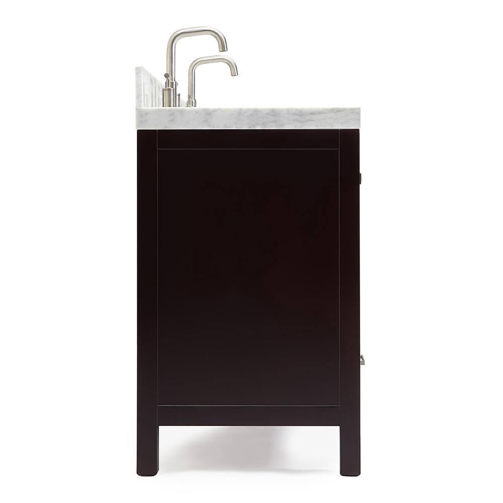 Cambridge Double Bathroom Vanity with Carrara Marble Top