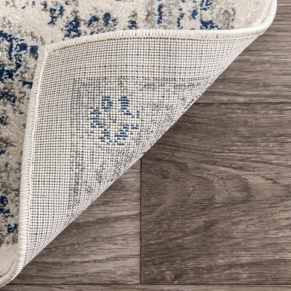 Nuloom Minta Medallion 8x10 Indoor Area Rug for Living Room Bedroom Dining Room Kitchen, Blue/Off White