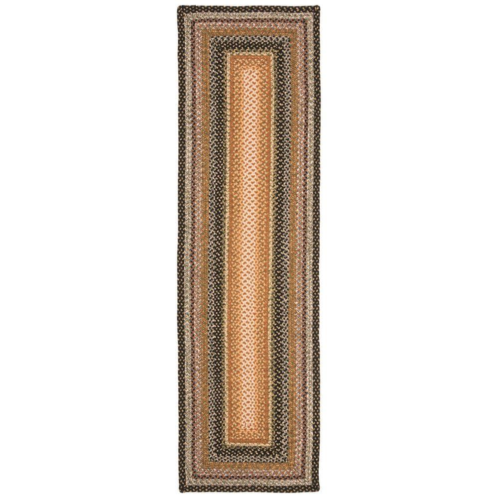 Braided BRD308 Hand Woven Runner Rug - Multi - 2'3"x12' - Safavieh.