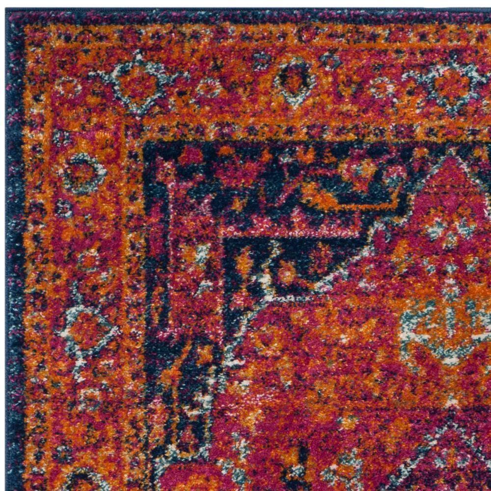 SAFAVIEH Evoke Westley Traditional Floral Area Rug, Fuchsia/Orange, 3' x 5'
