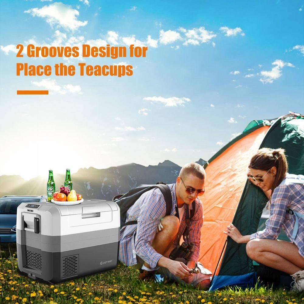Barara King Car Refrigerator Fridge, Compressor Cooler, 58 Quart Portable Electric Camping Car Cooler