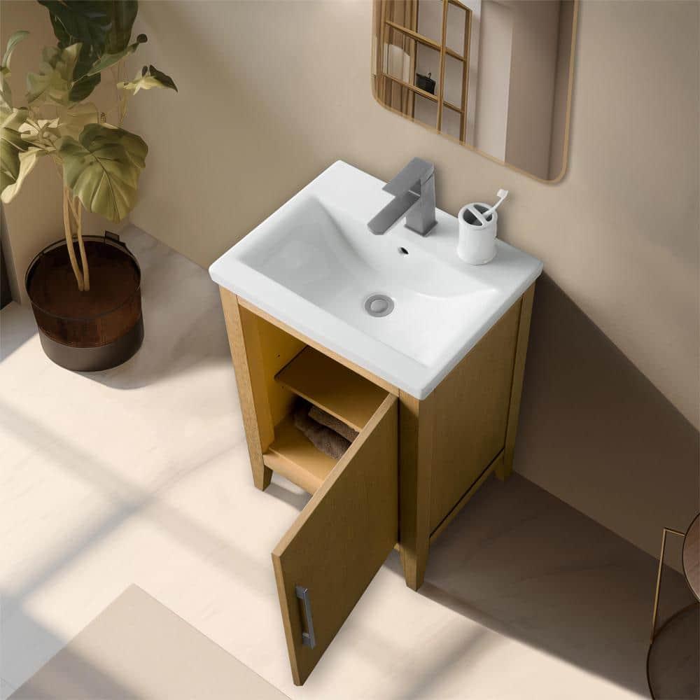 20'' Single Bathroom Vanity with Ceramic Top