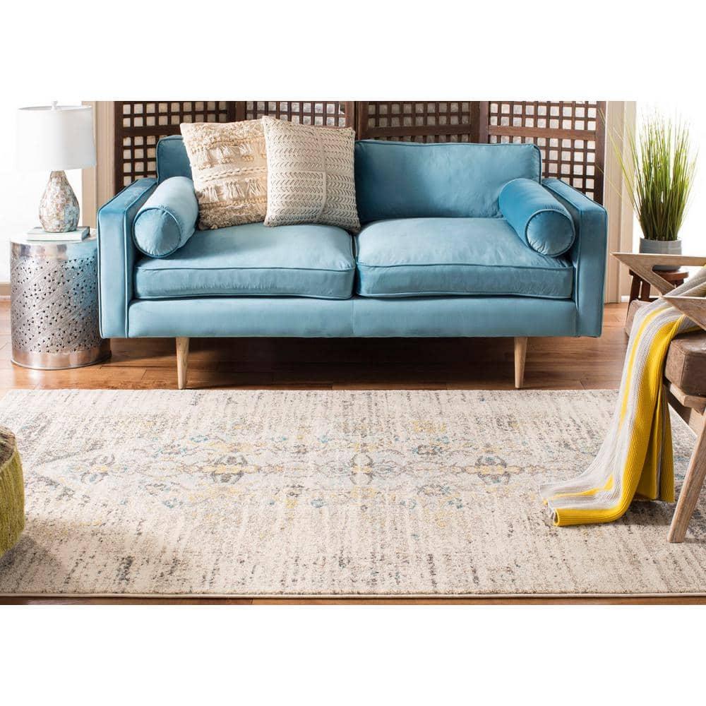 Monaco MNC209 Power Loomed Indoor Area Rug - Grey/Multi - 5'1"x7'7" - Safavieh.