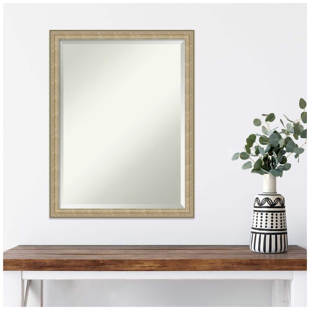 Amanti Art Paris Champagne Beveled Wall Mirror 26.25 x 20.25 in.