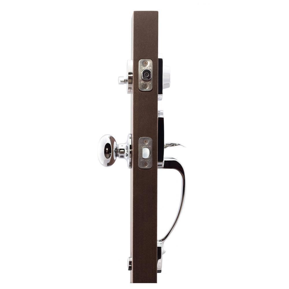 Copper Creek Handleset with Single Cylinder Deadbolt and Door Knob and Heritage Rosette