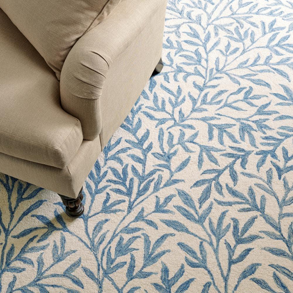 Martha Stewart Hand Tufted 80% Wool, 20% Cotton Floral Rug