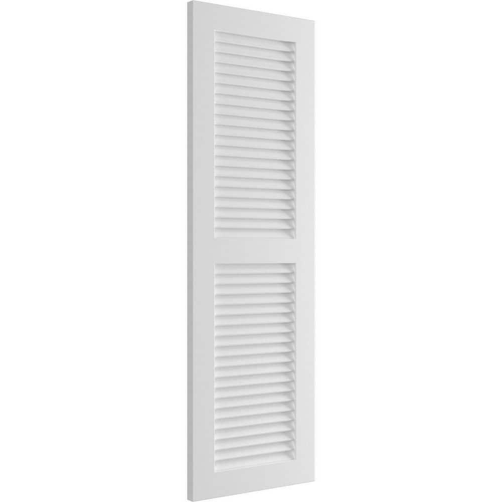 True Fit PVC Two Equal Louver Shutters