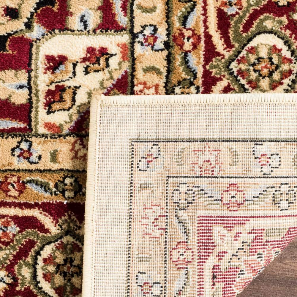 SAFAVIEH Lyndhurst Miranda Traditional Bordered Area Rug, Ivory/Red, 10' x 14'