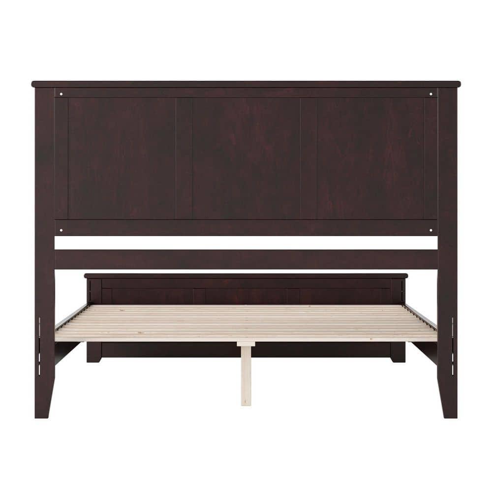AFI Charlotte Queen Solid Wood Low Profile Platform Bed with Matching Footboard, Espresso