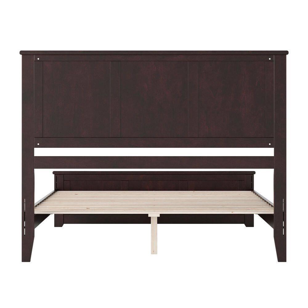 AFI Charlotte Queen Solid Wood Low Profile Platform Bed with Matching Footboard, Espresso