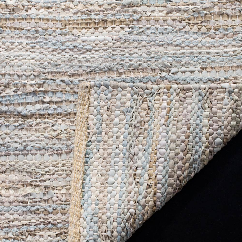Vintage Leather VTL105 Hand Woven Indoor Area Rug - Beige - 6'x9' - Safavieh.