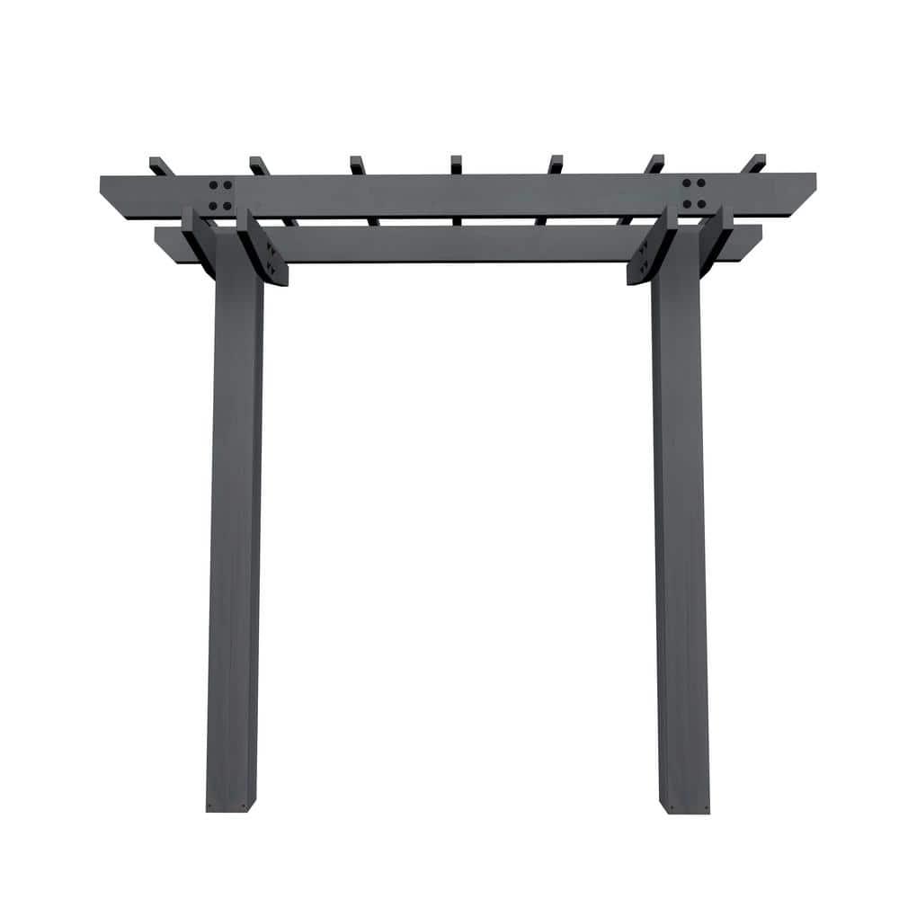 Vita 72" x 90" Wildwood 2 Post Cedar Arbor, Charcoal, VA68896