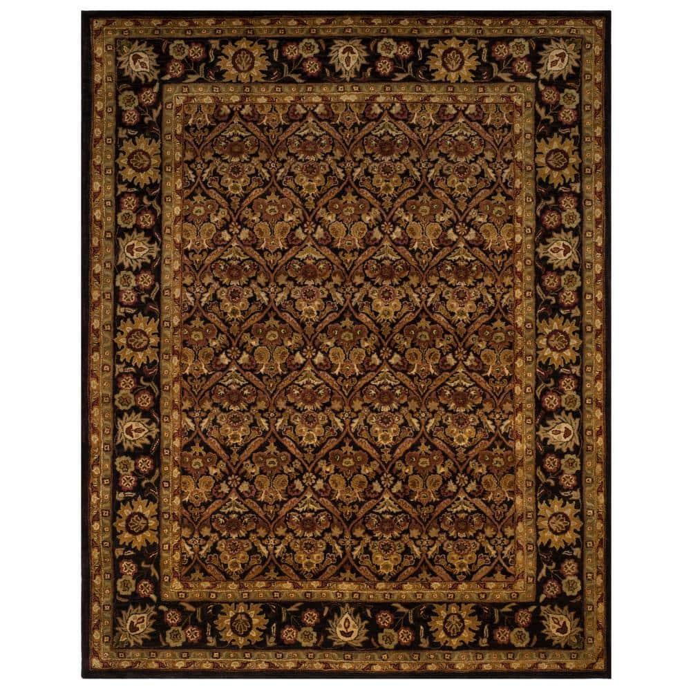Antiquity AT51 Hand Tufted Indoor Area Rug - Dark Plum/Gold - 8'3"x11' - Safavieh