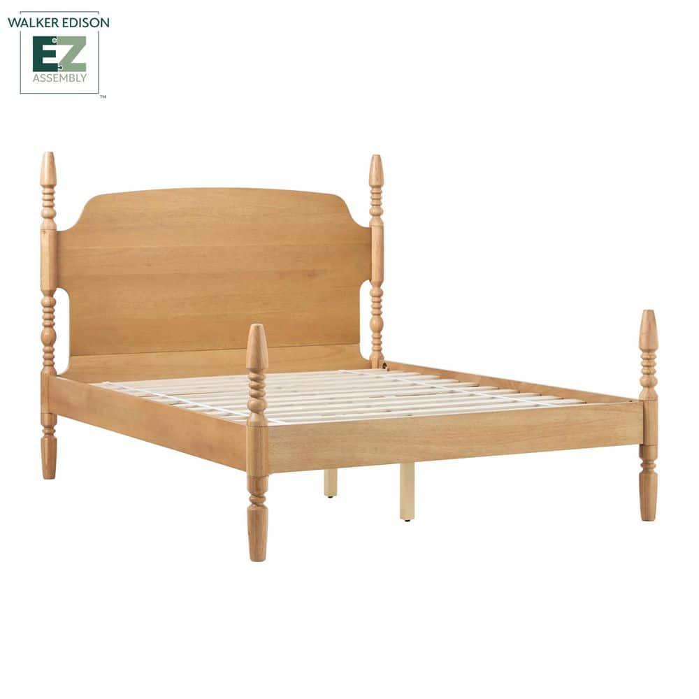 Vivienne Traditional Easy Assembly Solid Wood Turned Spindle Bed