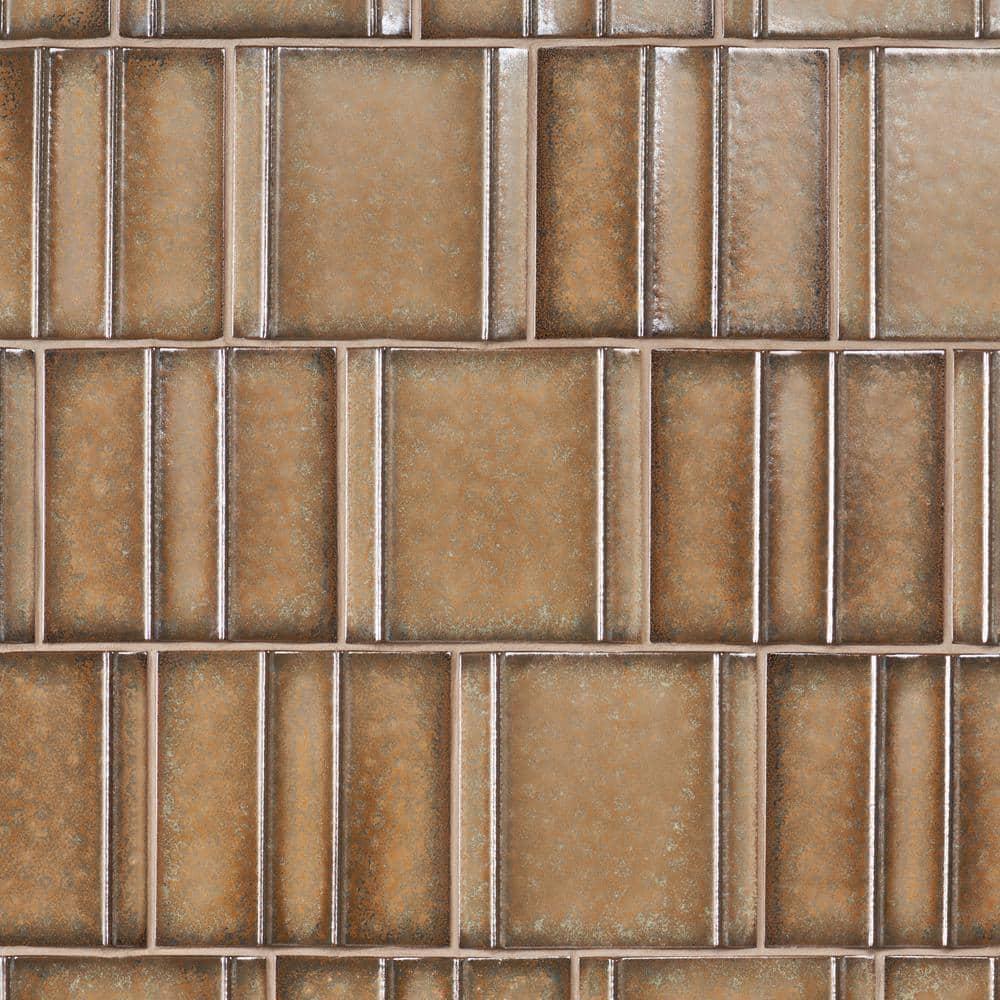 Ivy Hill Tile Metaru 5.82 In. X 5.82 In. 3D Metallic Look Matte Porcelain Wall Tile (7.82 Sq. Ft. / Case)