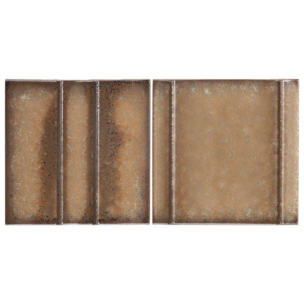 Ivy Hill Tile Metaru 5.82 In. X 5.82 In. 3D Metallic Look Matte Porcelain Wall Tile (7.82 Sq. Ft. / Case)