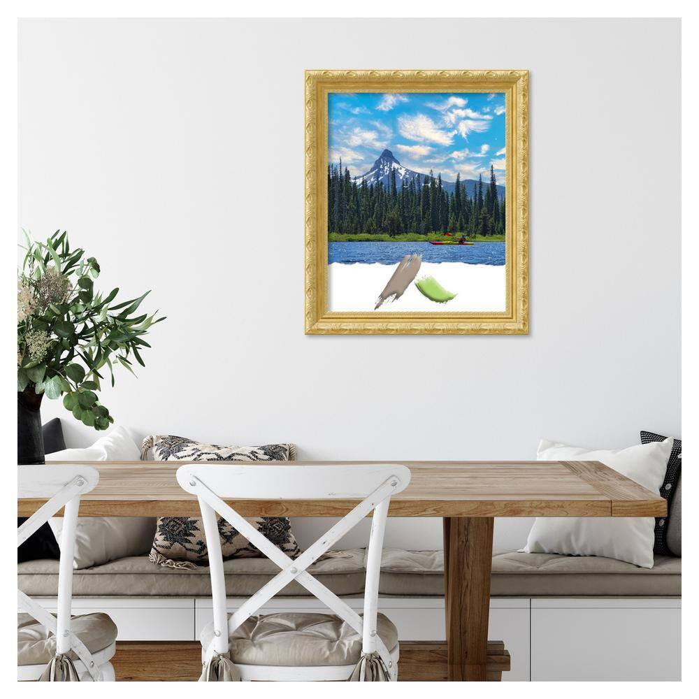 Amanti Art Versailles Gold Wood Picture Frame Opening Size 18x22 in.