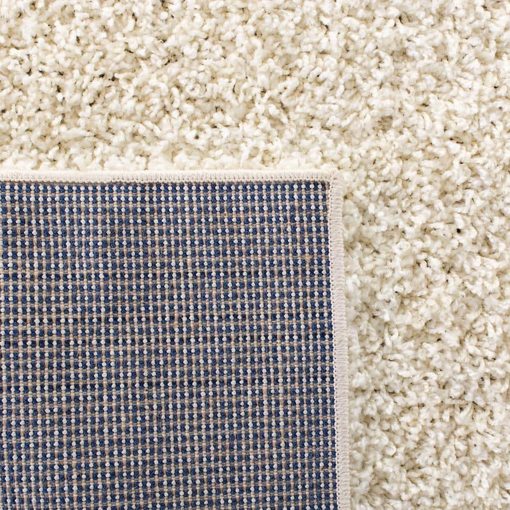 Primo Shag PRM300 Power Loomed Indoor Accent Rug - 4'x6' - Ivory - Safavieh