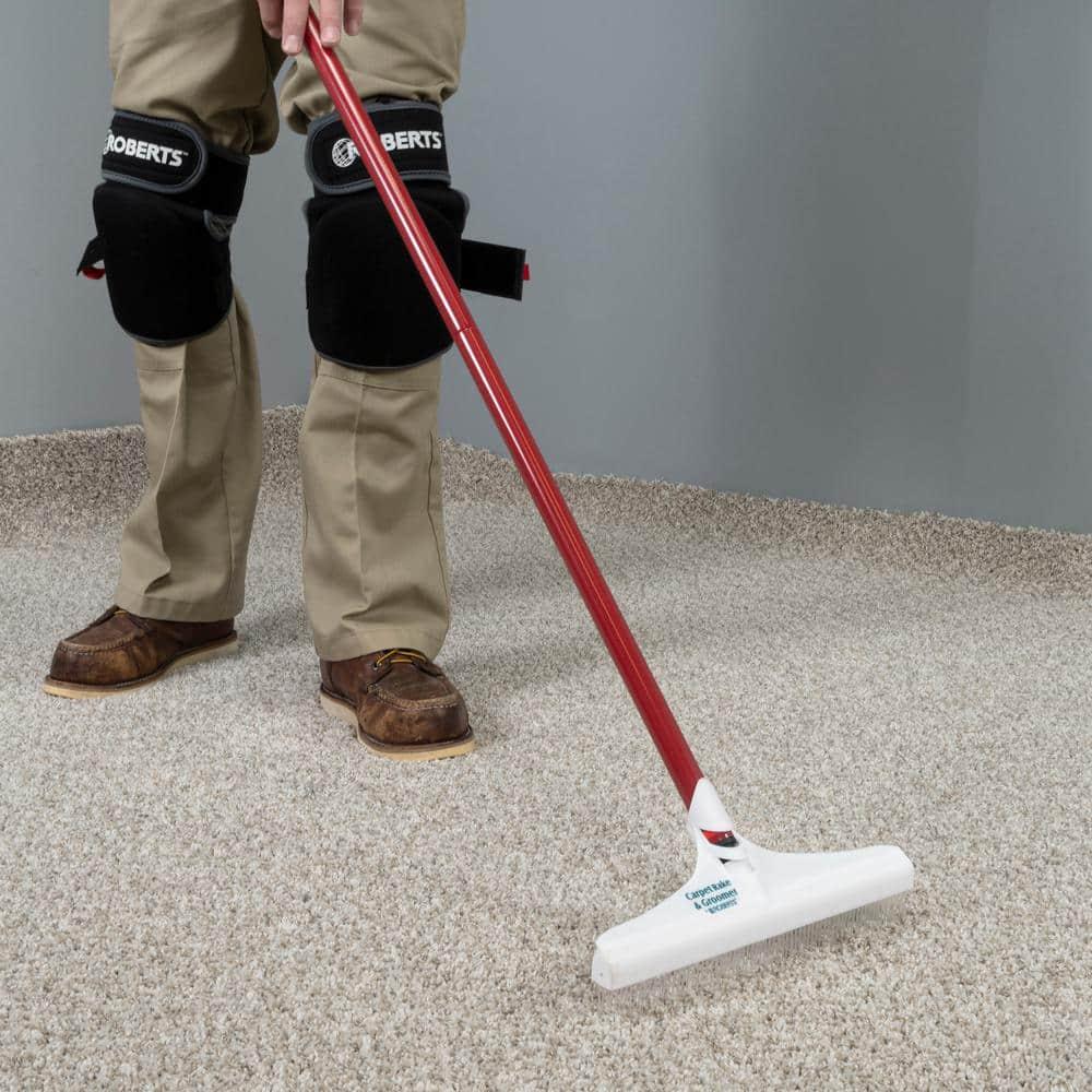 ROBERTS 12" Carpet Rake and Groomer with 51" Handle