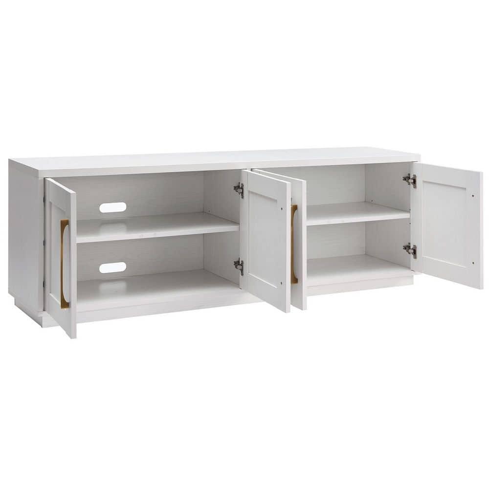 Evelyn&Zoe Tillman Rectangular TV Stand for TV's up to 75", White
