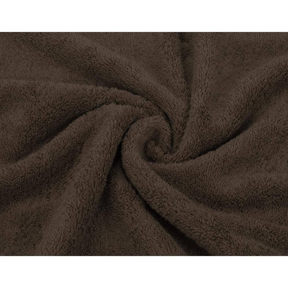 American Soft Linen Bekos 6 Piece Towel Set, 100% Cotton Bath Towel Set for Bathroom, Brown