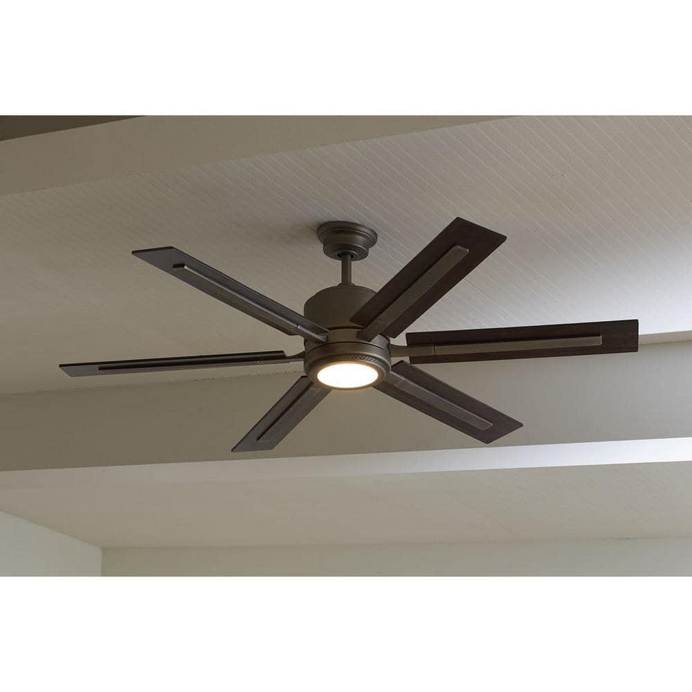 P2586-8130K-Progress Lighting-Glandon - Wide - Ceiling Fan - 1 Light - Handheld Remote in Transitional style - 60 Inches wide by 17.13 Inches