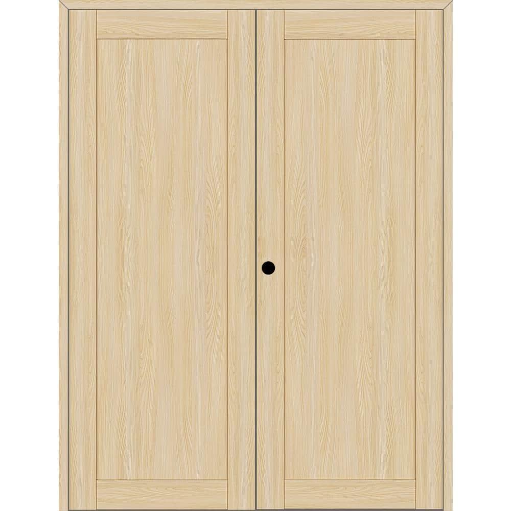 Belldinni 1 Panel Shaker Manufactured Wood Paneled Double Swing Interior Door