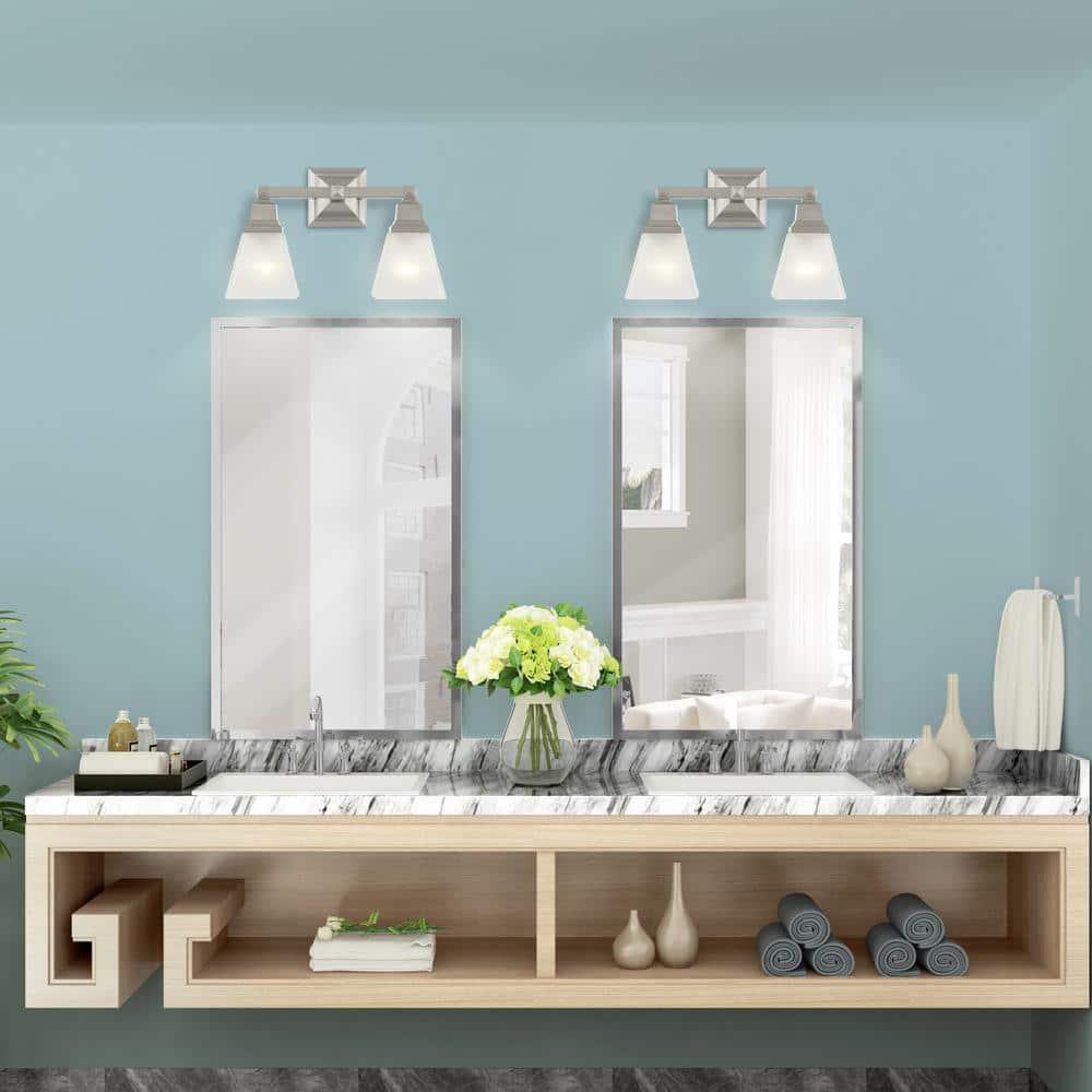 Livex Lighting Mission 2 - Light Vanity in  Brushed Nickel