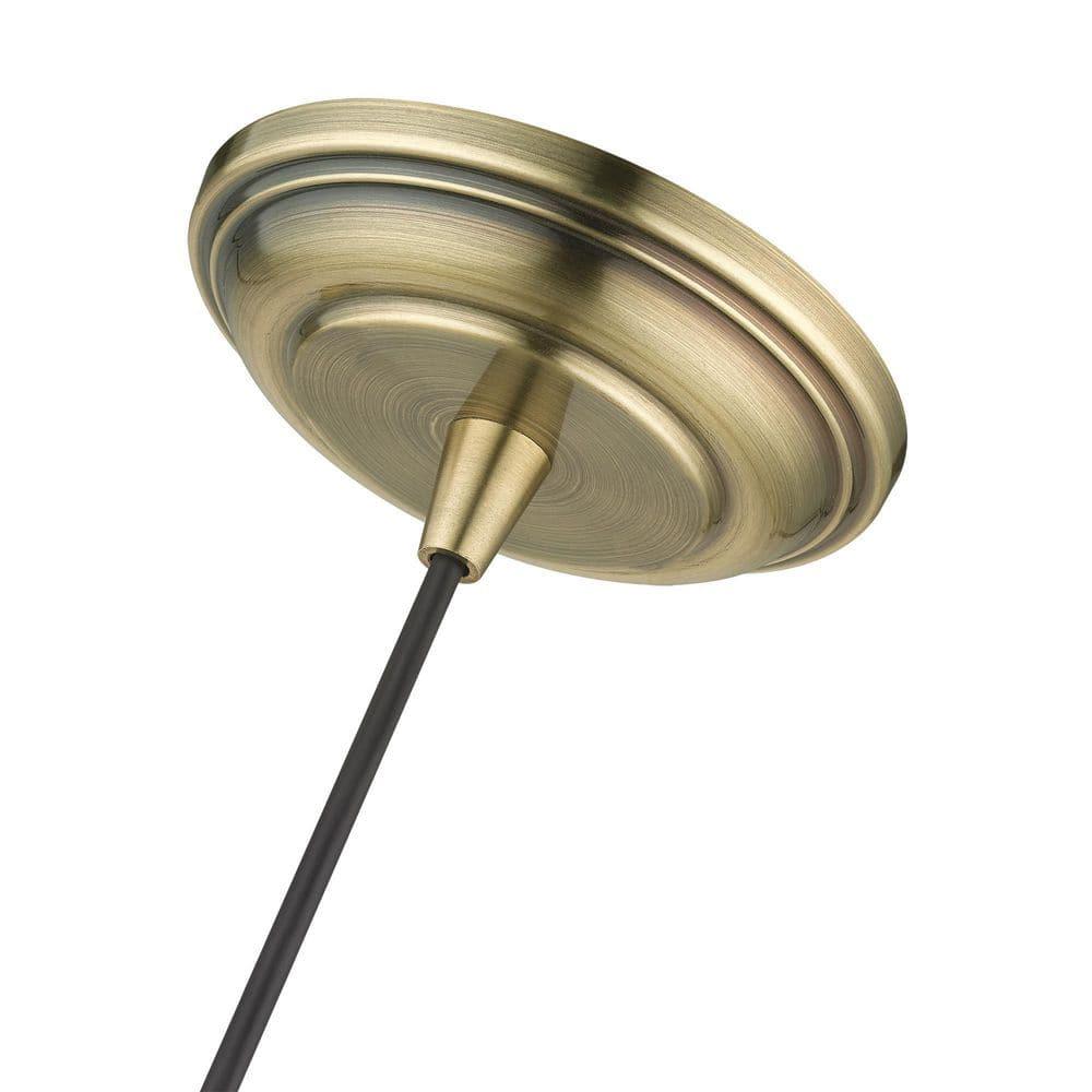Livex Lighting Moreland 1 - Light Pendant in Antique Brass