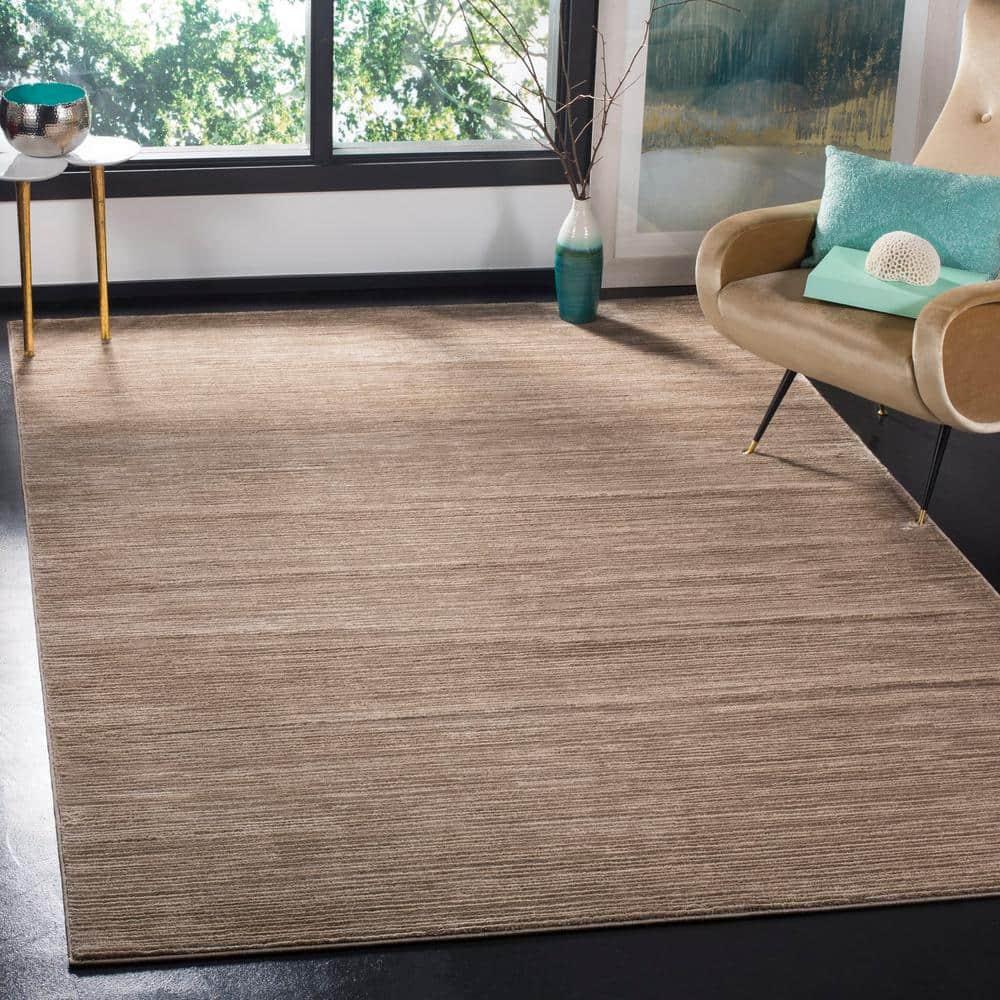 Vision VSN606 Power Loomed Area Rug - Light Brown - 6'7"x6'7" - Safavieh.