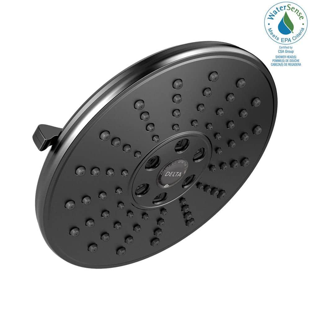 Universal Showering Components Shower Head in Matte Black